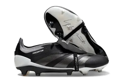 Adidas Predator Elite Foldover Tongue FG - Black/Midnight Black/Steel Grey