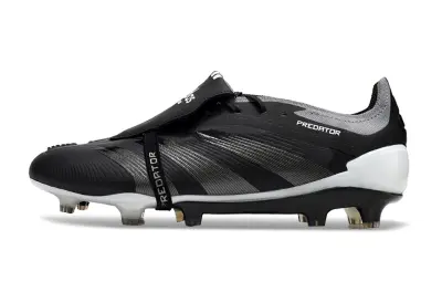 Adidas Predator Elite Foldover Tongue FG - Black/Midnight Black/Steel Grey