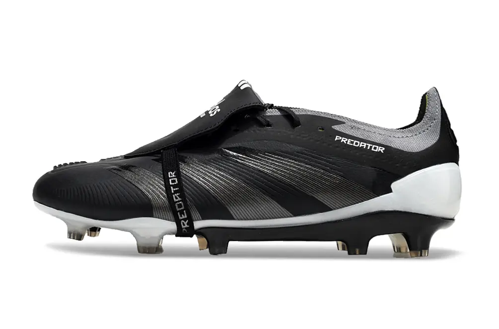 Adidas Predator Elite Foldover Tongue FG - Black/Midnight Black/Steel Grey