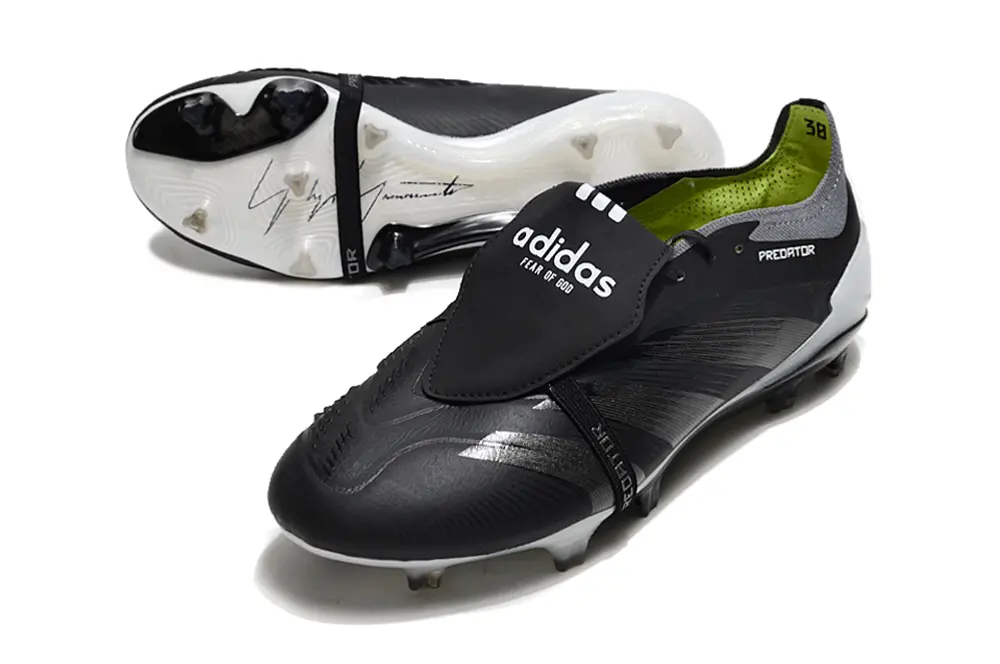 Adidas Predator Elite Foldover Tongue FG - Black/Midnight Black/Steel Grey