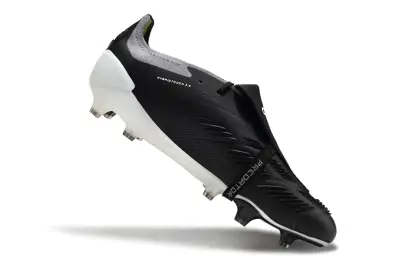 Adidas Predator Elite Foldover Tongue FG - Black/Midnight Black/Steel Grey