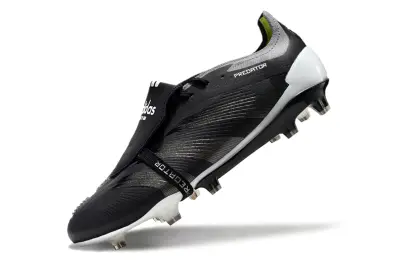 Adidas Predator Elite Foldover Tongue FG - Black/Midnight Black/Steel Grey