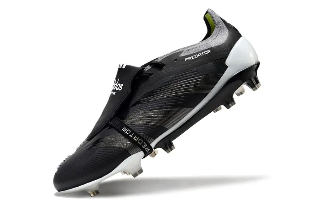 Adidas Predator Elite Foldover Tongue FG - Black/Midnight Black/Steel Grey