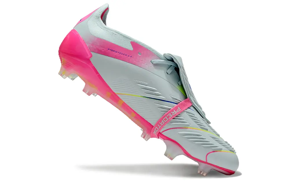 Adidas Predator Elite Foldover Tongue FG - Gray/Neon Pink/Deep Purple