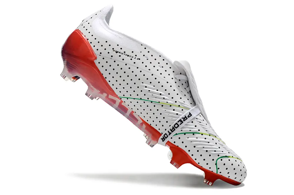 Adidas Predator Elite Foldover Tongue FG - White/Electric Blue/Fiery Red