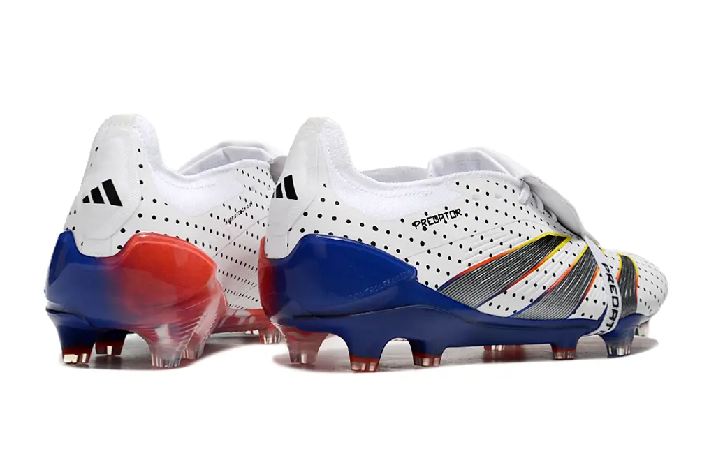 Adidas Predator Elite Foldover Tongue FG - White/Electric Blue/Fiery Red