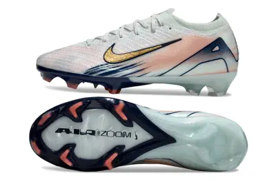 Nike Air Zoom Mercurial Vapor 16 Elite FG - White/Peach Mist/Navy Blue