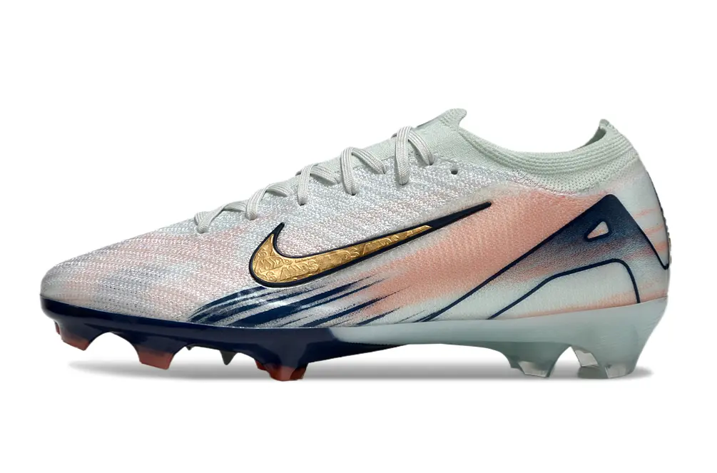 Nike Air Zoom Mercurial Vapor 16 Elite FG - White/Peach Mist/Navy Blue