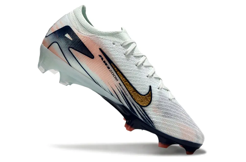 Nike Air Zoom Mercurial Vapor 16 Elite FG - White/Peach Mist/Navy Blue