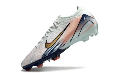 Nike Air Zoom Mercurial Vapor 16 Elite FG - White/Peach Mist/Navy Blue