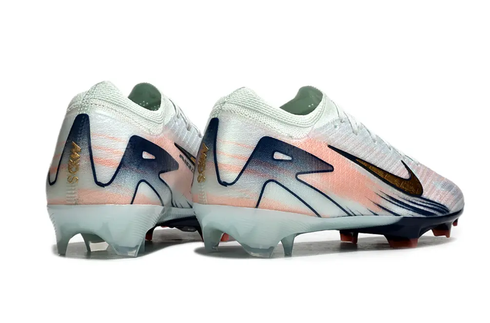 Nike Air Zoom Mercurial Vapor 16 Elite FG - White/Peach Mist/Navy Blue