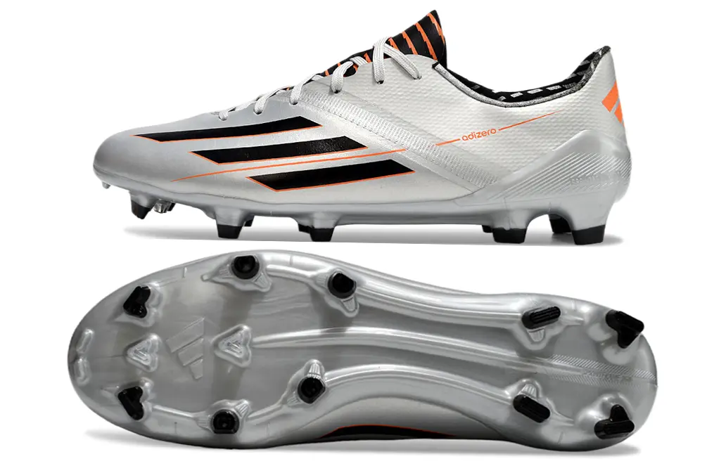 Adidas F50 Adizero FG - Silver/Black/Orange