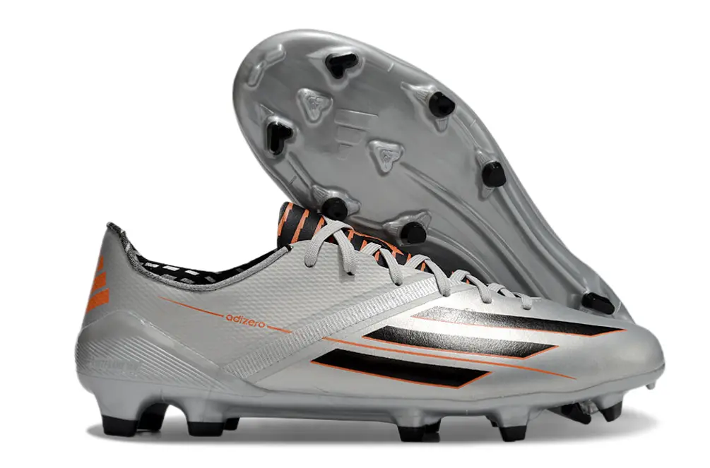 Adidas F50 Adizero FG - Silver/Black/Orange