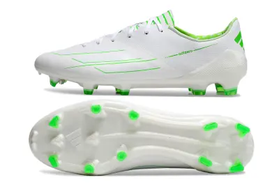 Adidas F50 Adizero FG - White/Lime Green/Neon Green