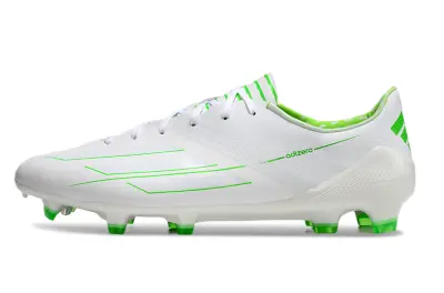 Adidas F50 Adizero FG - White/Lime Green/Neon Green