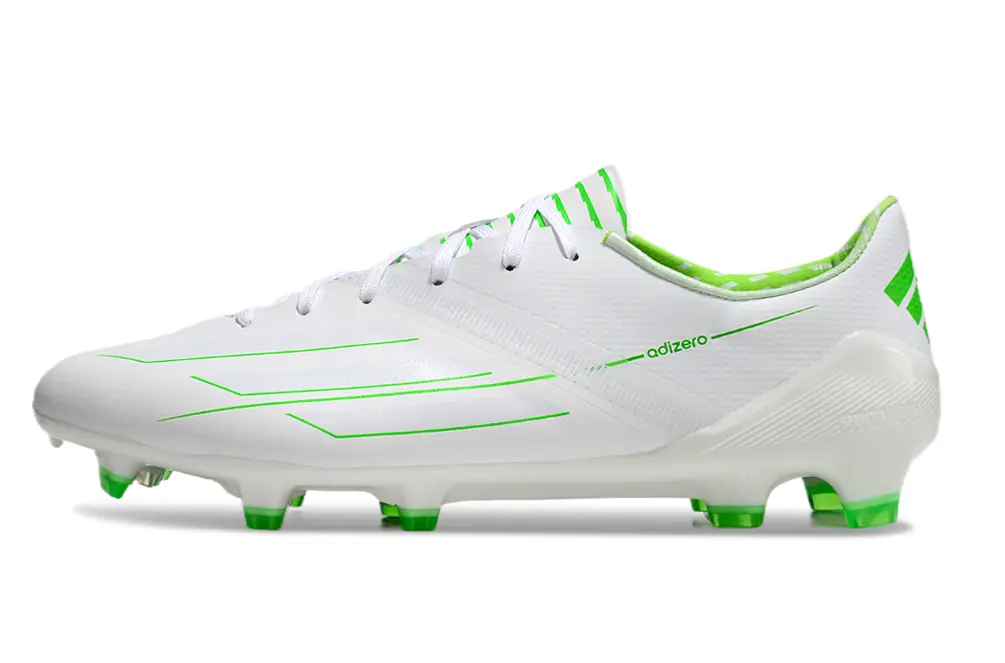 Adidas F50 Adizero FG - White/Lime Green/Neon Green