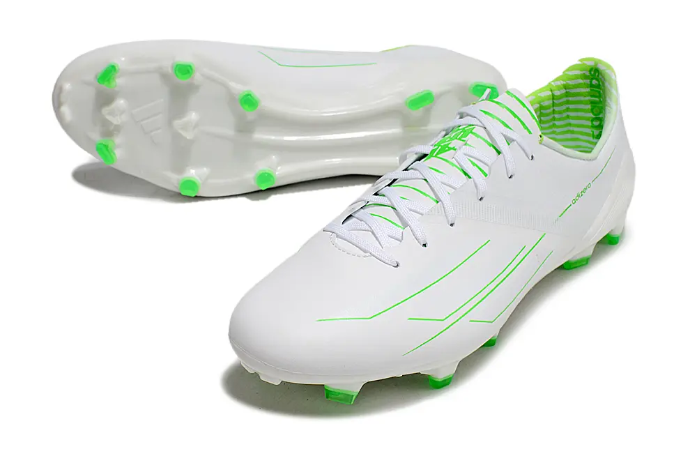 Adidas F50 Adizero FG - White/Lime Green/Neon Green