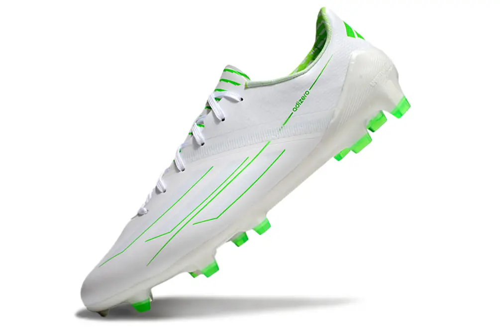Adidas F50 Adizero FG - White/Lime Green/Neon Green