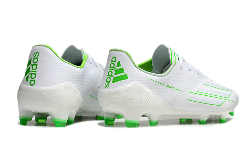 Adidas F50 Adizero FG - White/Lime Green/Neon Green