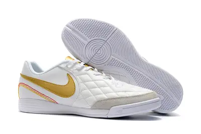 Nike Tiempo Ligera IV 10R IC - White/Gold Accent/White Base