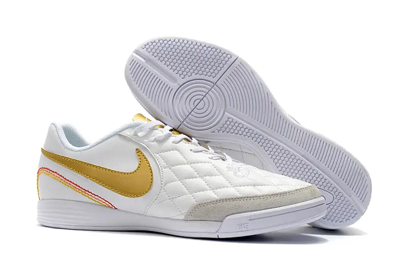 Nike Tiempo Ligera IV 10R IC - White/Gold Accent/White Base