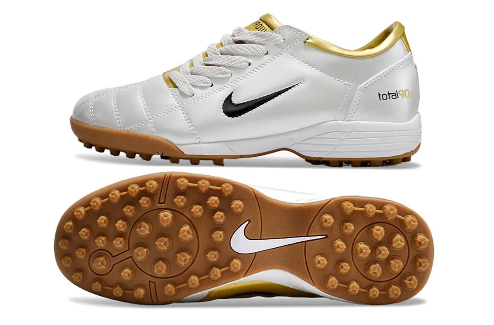 Nike Total 90 III TF - White/Golden Yellow/Brown Tan