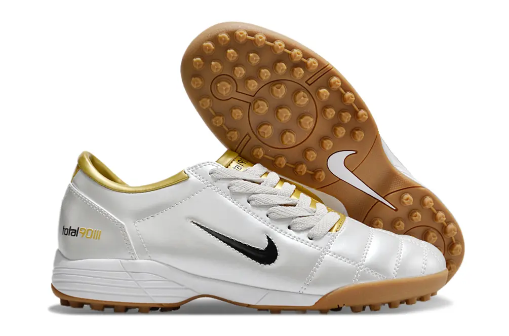 Nike Total 90 III TF - White/Golden Yellow/Brown Tan