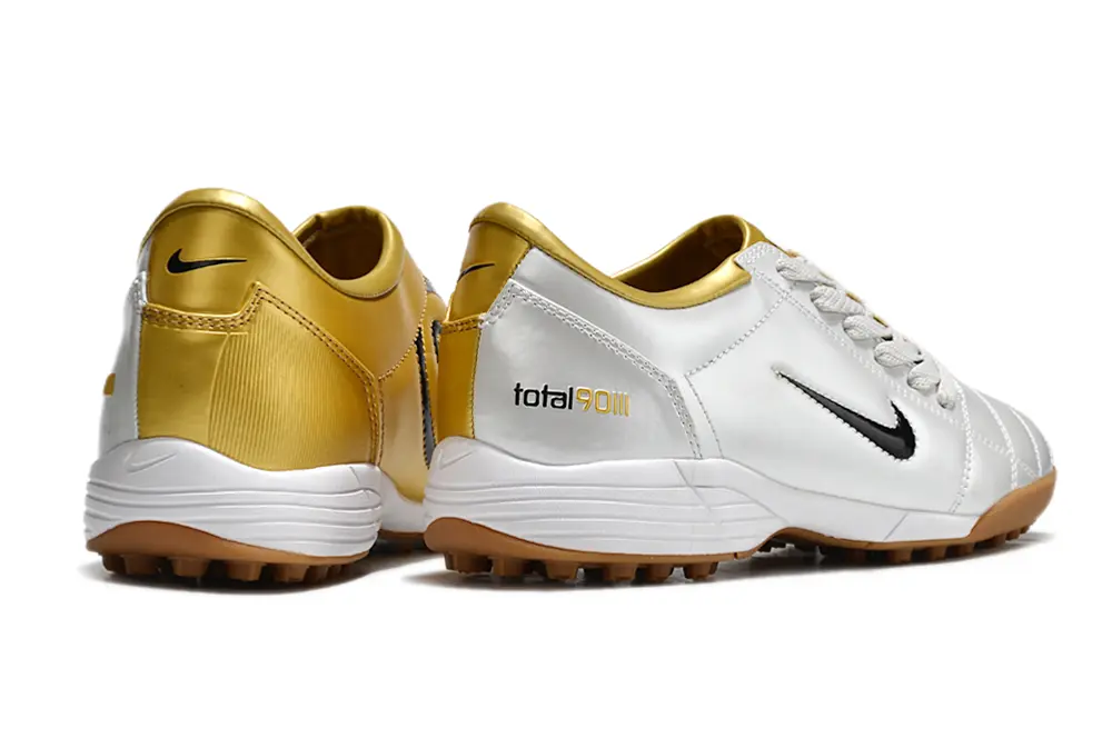Nike Total 90 III TF - White/Golden Yellow/Brown Tan