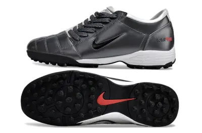Nike Total 90 III TF - Gray/Charcoal Gray/Scarlet Red