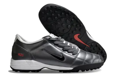 Nike Total 90 III TF - Gray/Charcoal Gray/Scarlet Red