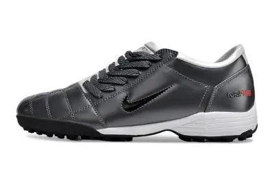 Nike Total 90 III TF - Gray/Charcoal Gray/Scarlet Red