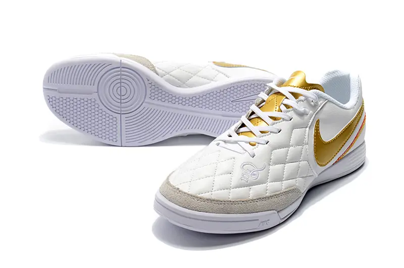 Nike Tiempo Ligera IV 10R IC - White/Gold Accent/White Base
