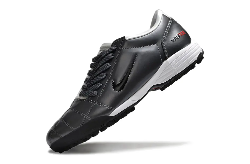 Nike Total 90 III TF - Gray/Charcoal Gray/Scarlet Red