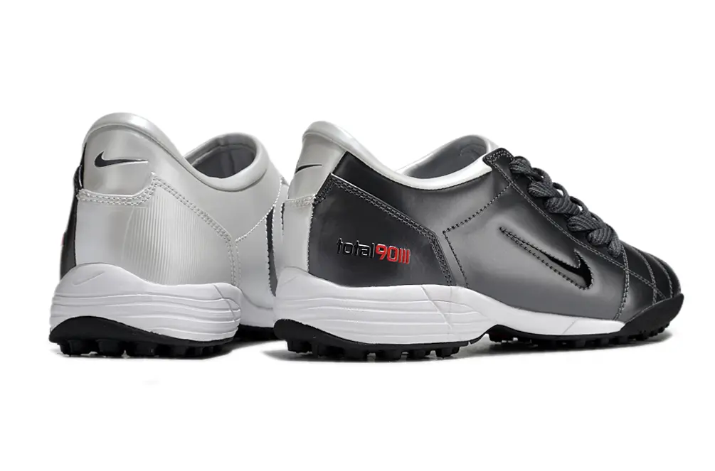 Nike Total 90 III TF - Gray/Charcoal Gray/Scarlet Red