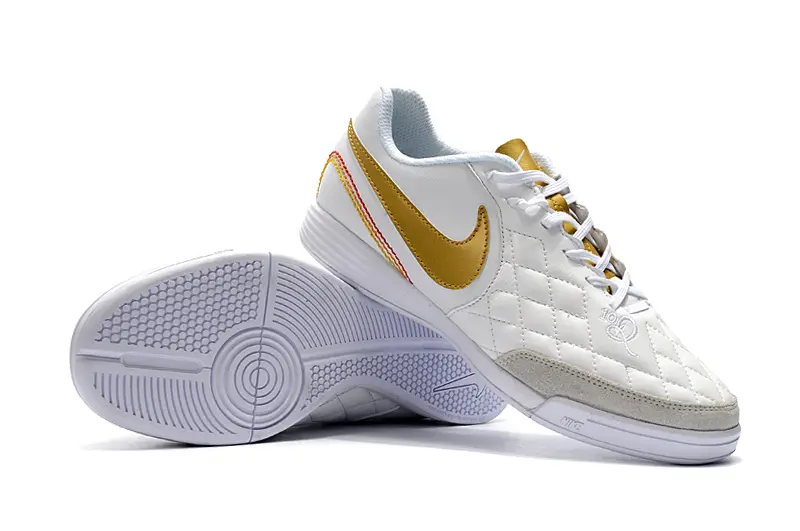 Nike Tiempo Ligera IV 10R IC - White/Gold Accent/White Base