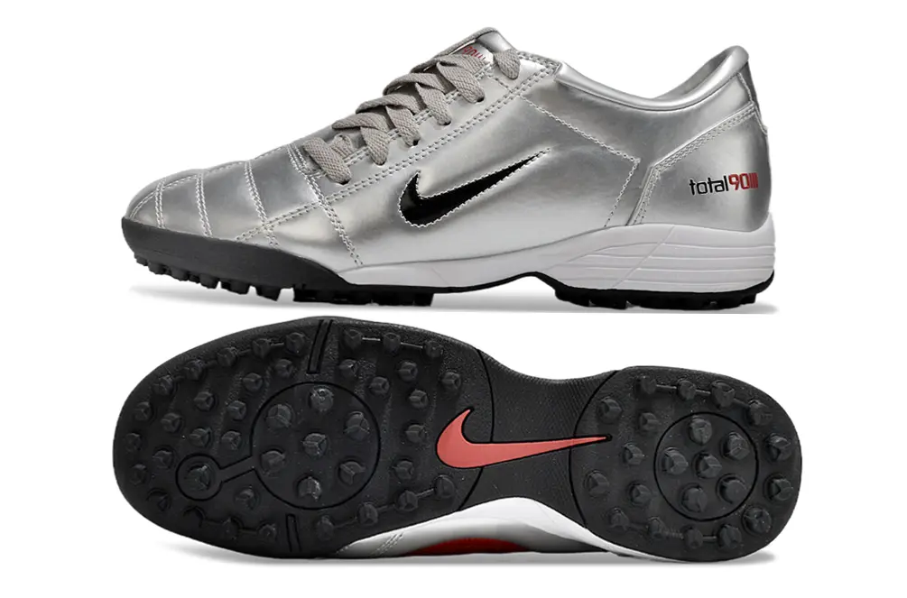 Nike Total 90 III TF - Silver/Metallic Silver/Black