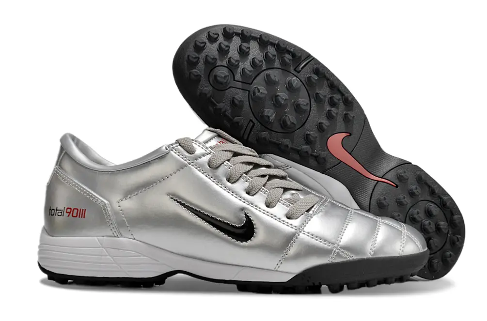 Nike Total 90 III TF - Silver/Metallic Silver/Black
