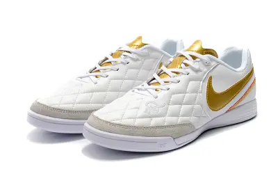 Nike Tiempo Ligera IV 10R IC - White/Gold Accent/White Base