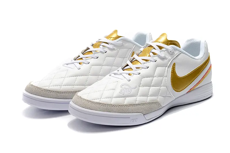 Nike Tiempo Ligera IV 10R IC - White/Gold Accent/White Base
