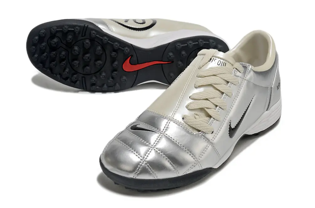 Nike Total 90 III TF - Silver/Light Gray/Crimson