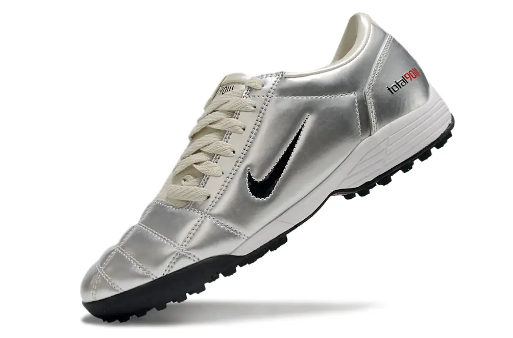 Nike Total 90 III TF - Silver/Light Gray/Crimson