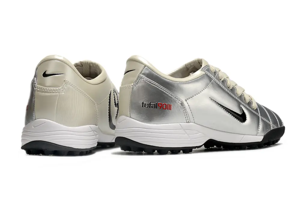 Nike Total 90 III TF - Silver/Light Gray/Crimson