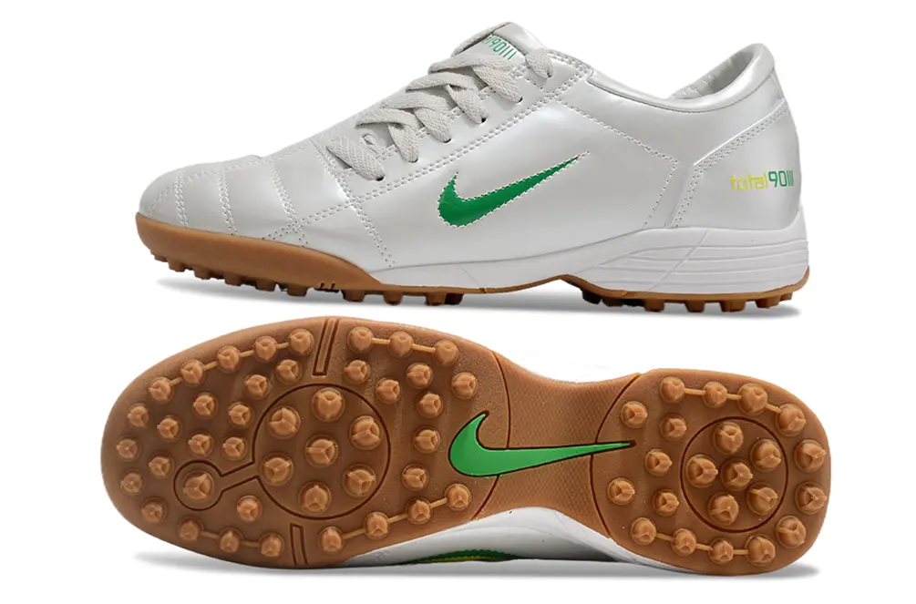 Nike Total 90 III TF - White/Vibrant Green/Light Brown