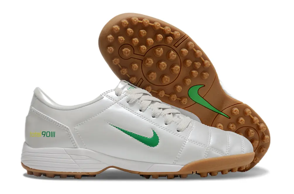 Nike Total 90 III TF - White/Vibrant Green/Light Brown