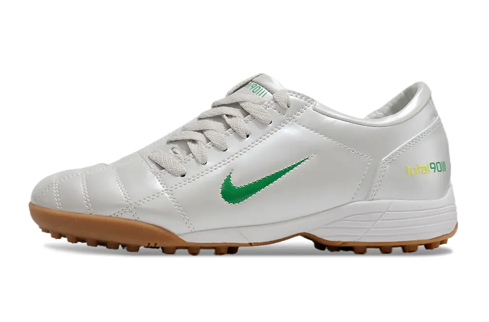 Nike Total 90 III TF - White/Vibrant Green/Light Brown