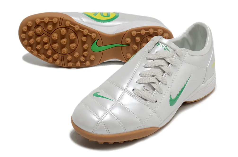 Nike Total 90 III TF - White/Vibrant Green/Light Brown