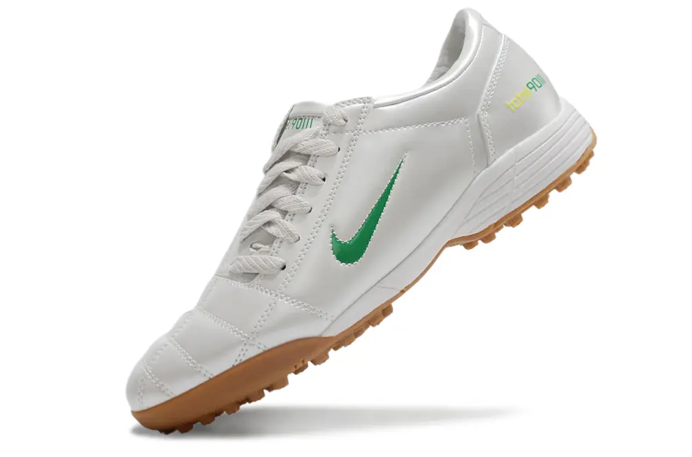 Nike Total 90 III TF - White/Vibrant Green/Light Brown