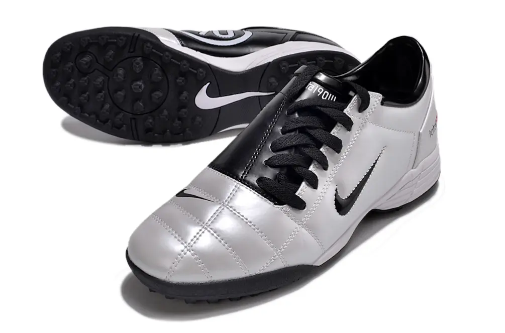 Nike Total 90 III TF - Silver/Glossy Silver/Classic Black