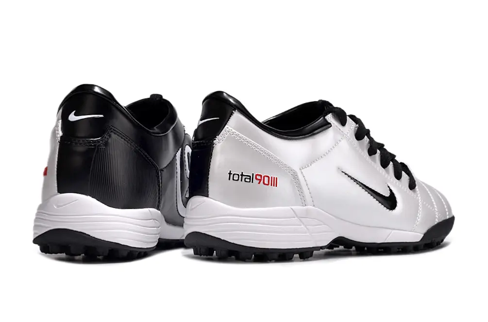 Nike Total 90 III TF - Silver/Glossy Silver/Classic Black