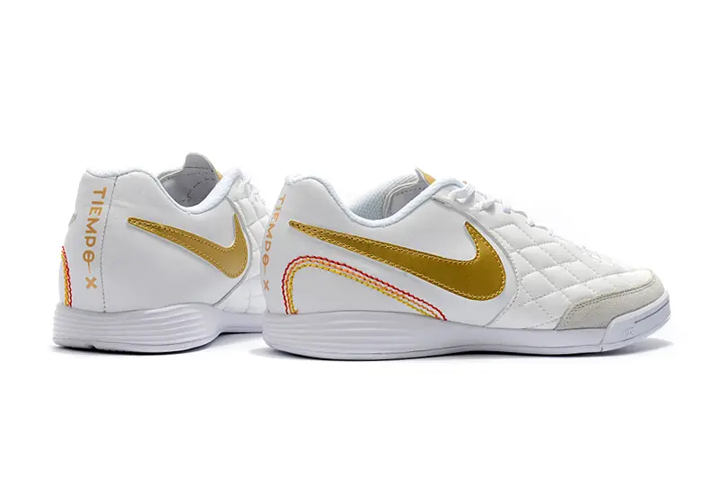 Nike Tiempo Ligera IV 10R IC - White/Gold Accent/White Base